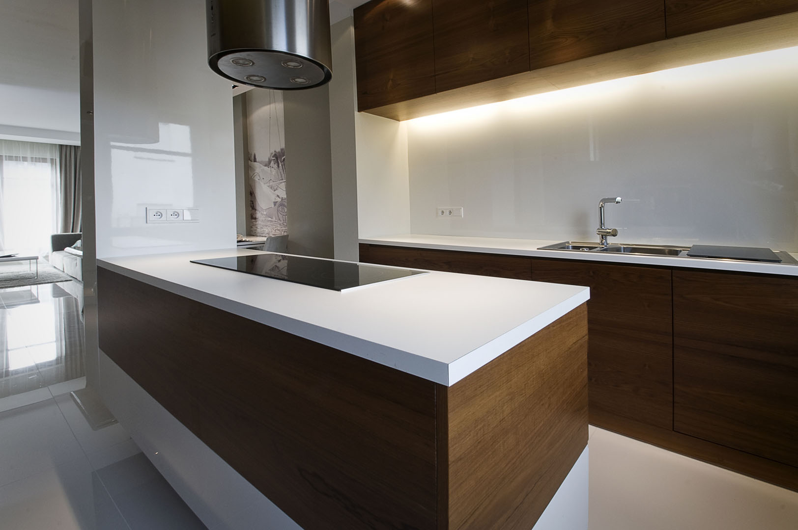 08 wyspa kuchenna fornir okap led