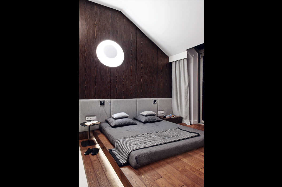 12 łóżko tapicerka kinkiet fornir orzech