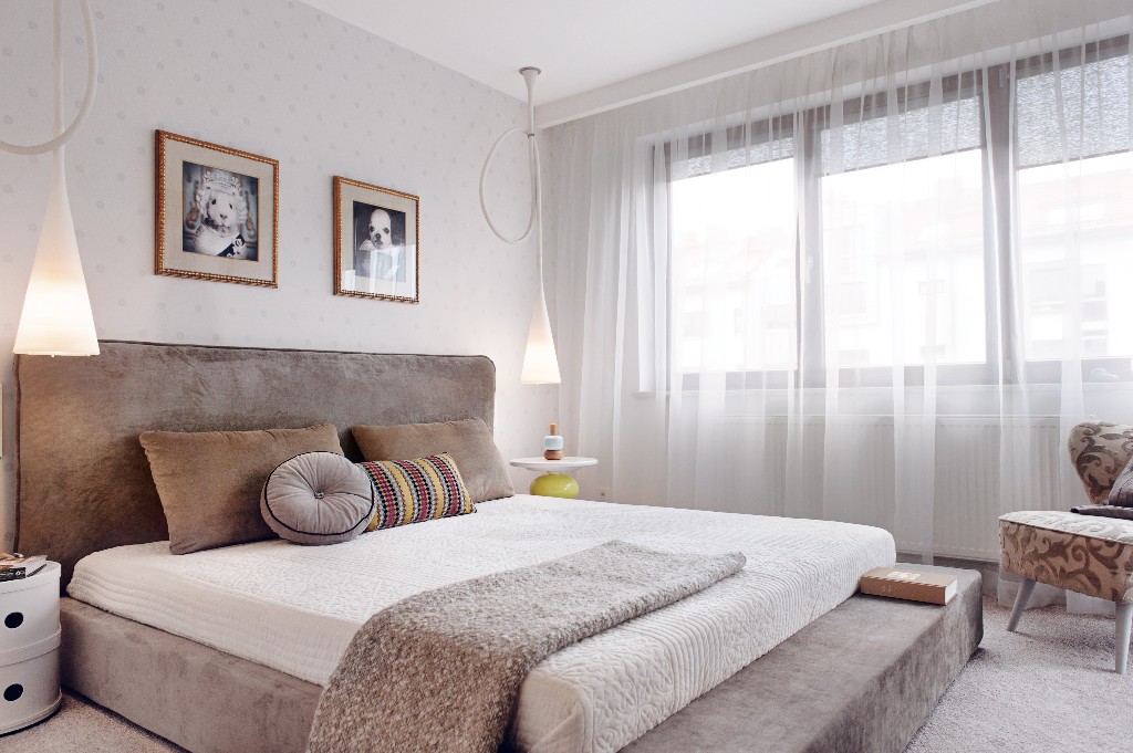 Apartament w Gdyni 2012 - 01 tapicerka wezgłowie łóżko 
