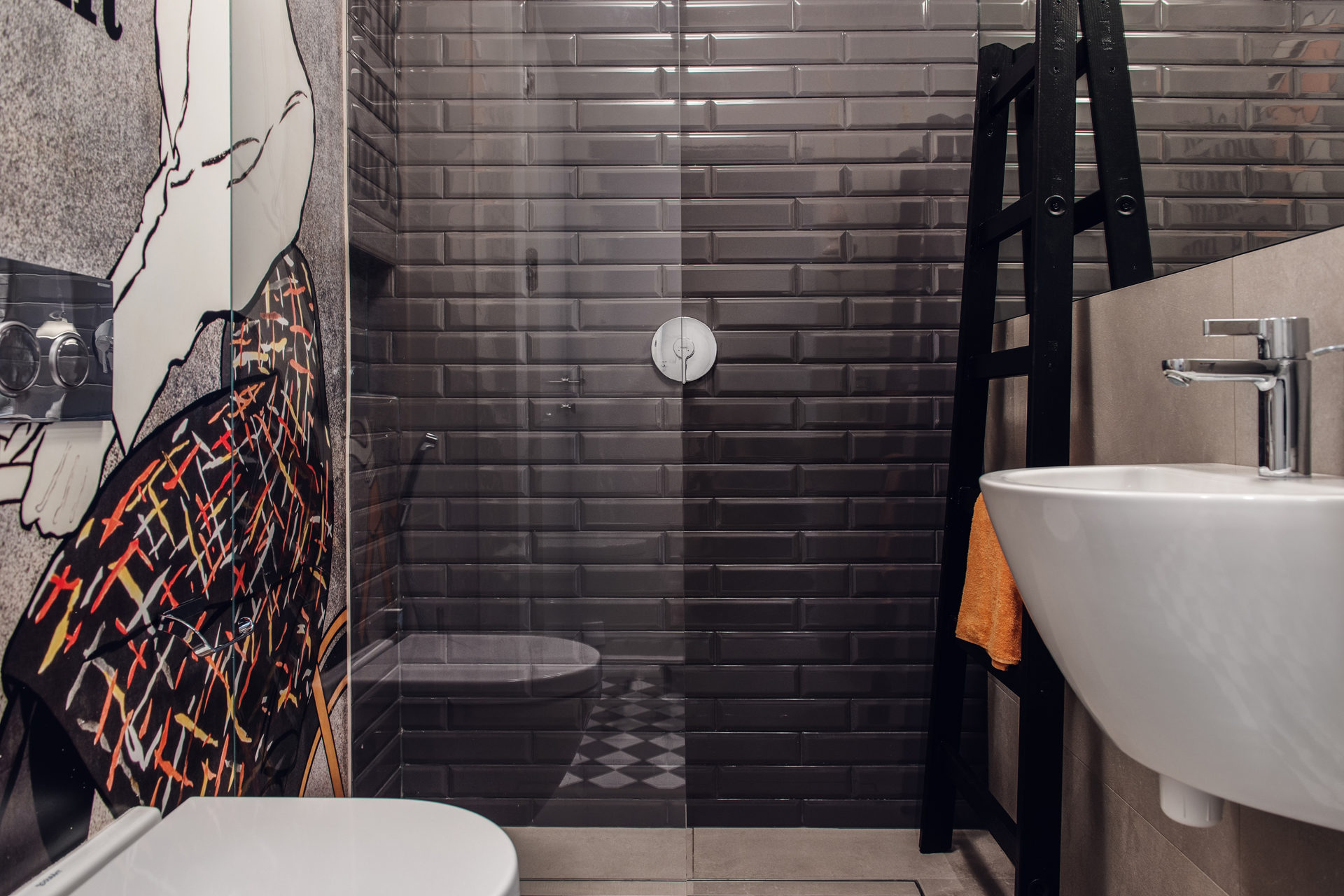 19 Widok na kabine prysznicowa